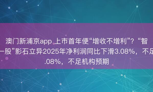 澳门新浦京app 上市首年便“增收不增利”？“智能影像第一股”影石立异2025年净利润同比下滑3.08%，不足机构预期